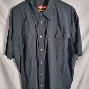 Men's Black Casual Button Down Shirt